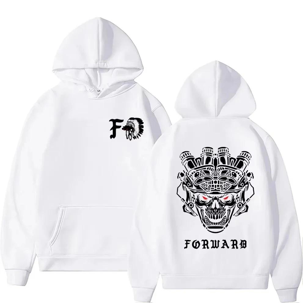 2025 Neu Forward Observations Group Schädel Doppelseitiger Druck Hoodie Herrenmode Pullover Männer Frauen Vintage Lässige Hoodies