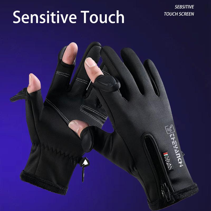 Motorcycle Gloves with Warm Wool Lining In Winter Water Repellent and Skin Friendly Touch Screen Outdoor Activity Motorcycle Riding