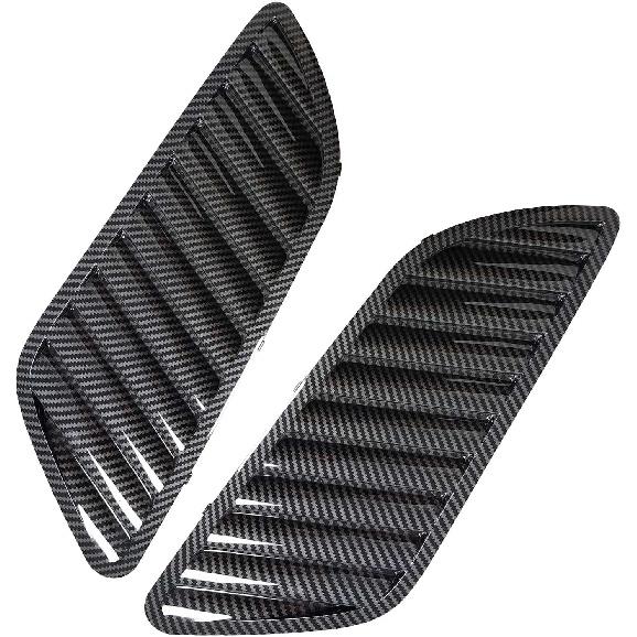 Car Front Grill Hood Cover, Carbon Fiber Bonnet Grill Air Outlet Vent Cover Trim For E90 E91 E92 F30 E46 DTM Style, 500136171