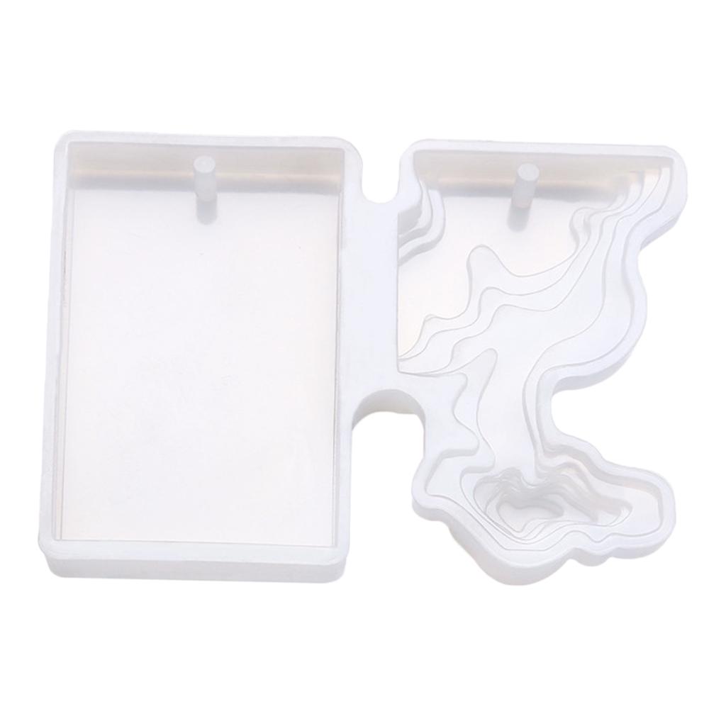 Moule d'île en Silicone, moules d'ornement, pendentif de bijoux, artisanat de fabrication 51x46x10MM