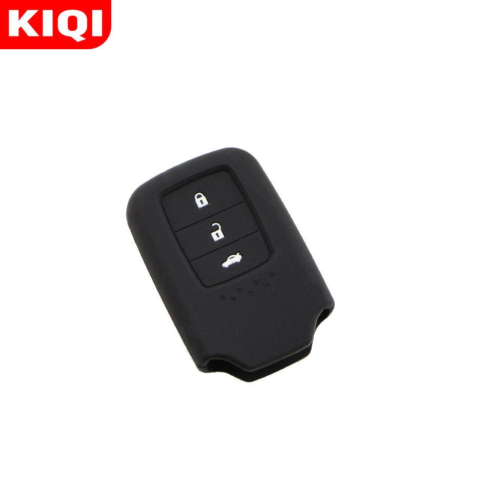 3 Buttons Silicone Car Key Fob Cover Case Fit For Honda Vezel City Civic Jazz Brv Br-V Hrv Keyless Entry Case Protect Holder