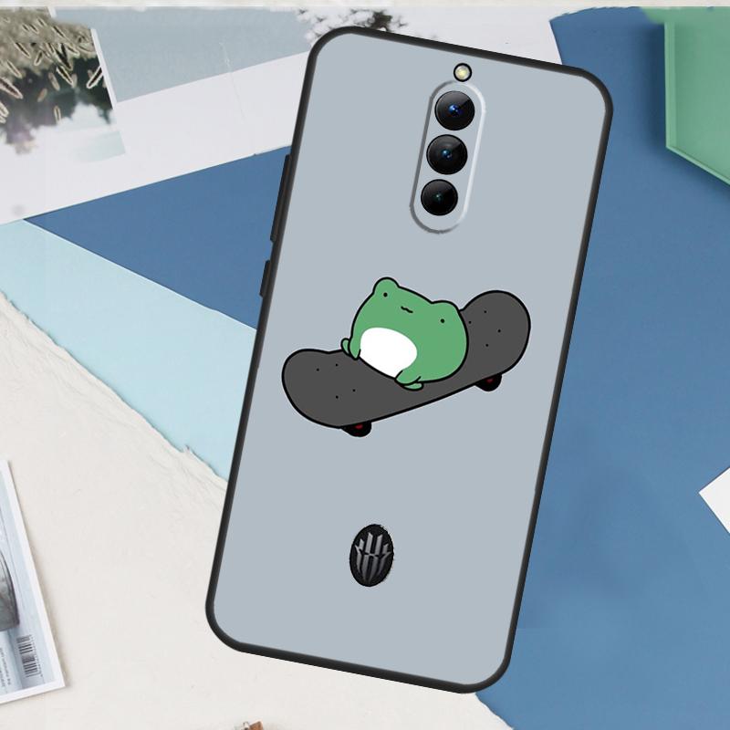 Frog Skateboard Cute Kawaii Case For ZTE Nubia Red Magic 10S 11 10 9 8 8S 9S Pro Plus 6 7 6S 7S Pro 5G 6R 10 Air Cover