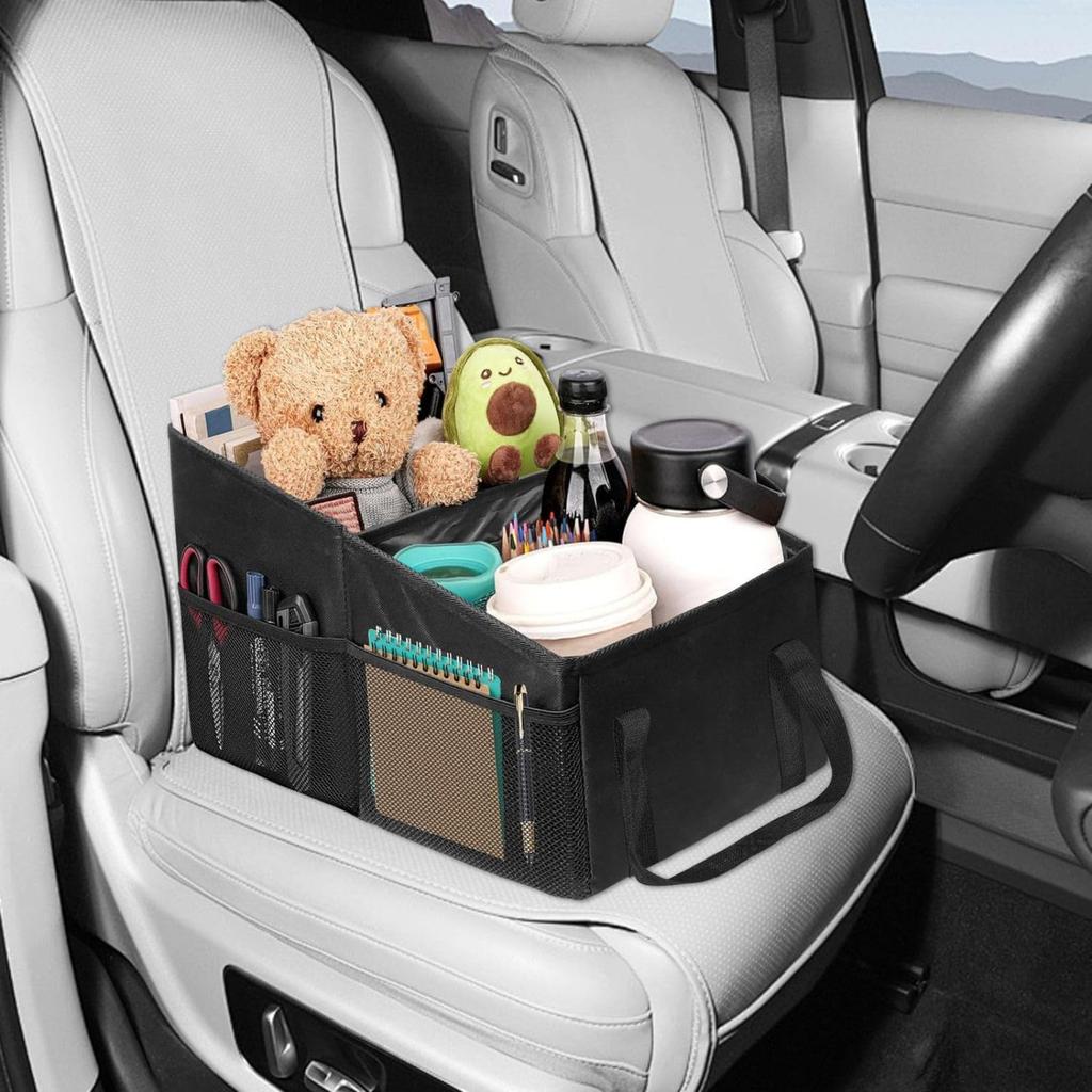 Itisyou Car Storage Seat Automotive Storage Small Item Passenger Large Easy Installation Box, Box, Foldable, Multi-Compartment, Pocket, Organizer,