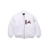 Jordan Wings MA-1 Logo Print Warm Casual Long-Sleeve Baseball Collar Jacket Men Jacket White AV2599-100