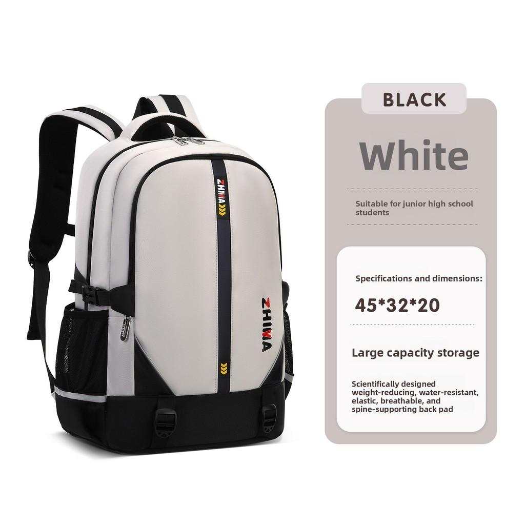 

Modern Trendy Student Backpack With Polyester For School And Commuting белый
