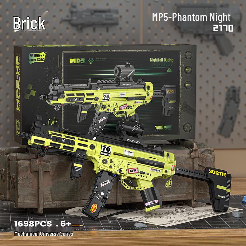 

MP5 Rifle Building Blocks Toy for Children – Educational Assembly Model
