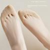 5Pairs Solid Color Invisible Tabi Socks Mesh Non-slip Toe Socks Boat Socks Set Women  Girls