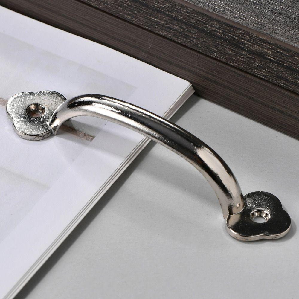 Bronze Arched Cabinet Door Handles Zinc Alloy Antique Drawer Pulls Simplicity Chinese Style Furniture Handles