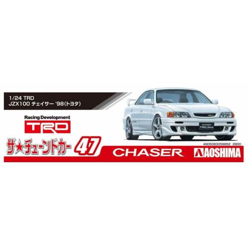 Aoshima Bunka Kyozai 1/24 Scale The Tuned Car Series No. 47 TRD JZX100 Chaser 1998 Toyota Plastic Model