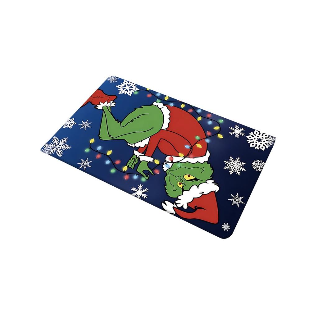 Christmas Themed Carpet Non- Door Entrance Mat Absorbent Bathroom Entrance Floor Mat