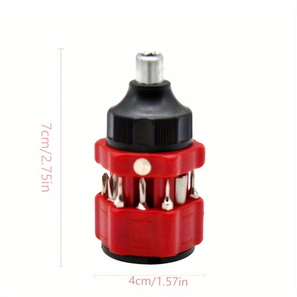 

1 предмет 13 в 1 Мини Отвертка Многофункциональный набор инструментов для ремонта электроники и гаджетов - Прочный, портативный и простой в эксплуатации 13 In One красный