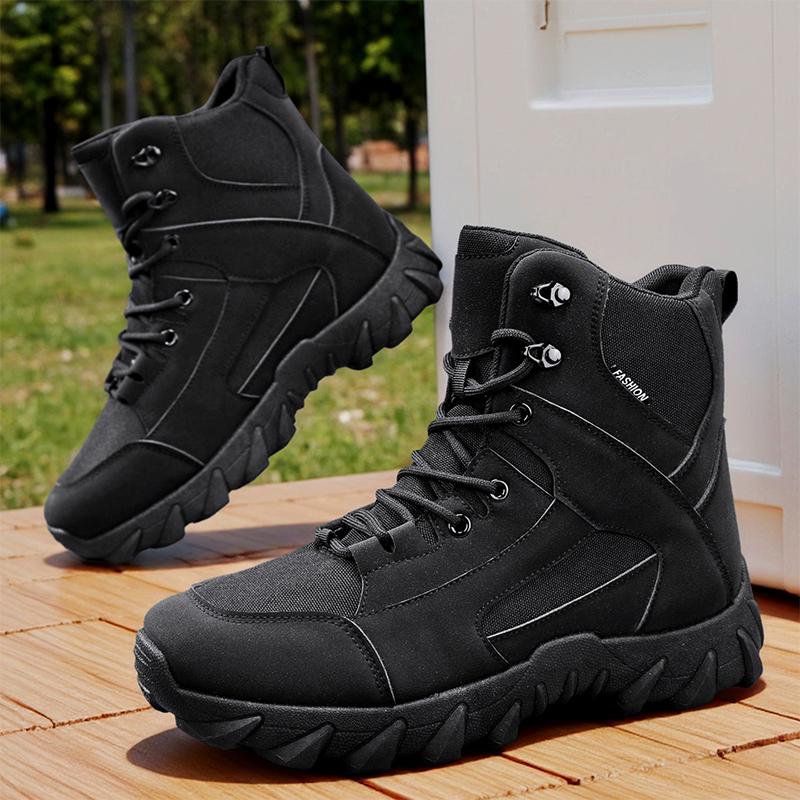Autumn and winter new men's safety shoes, tactical desert boots, men's boots, outdoor hunting shoes, ankle boots