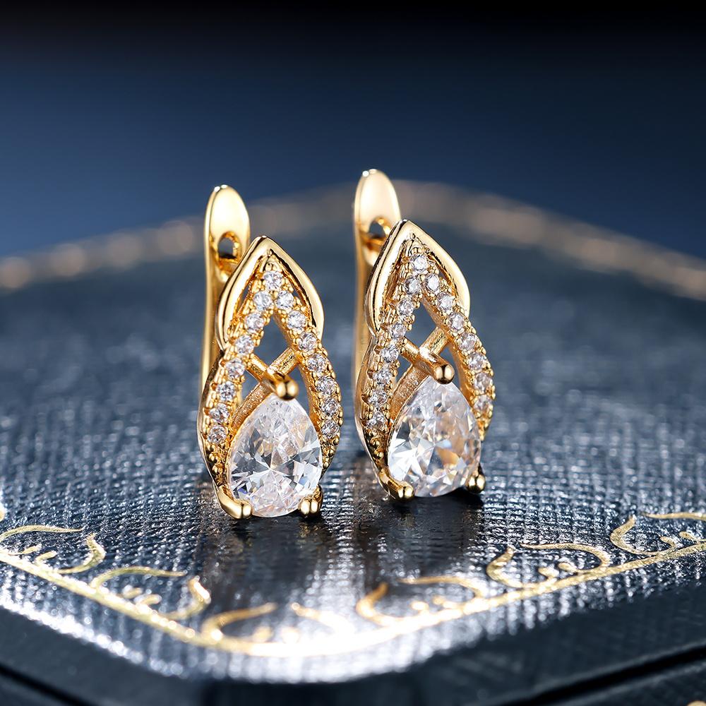 

1 пара висячих серег с белым камнем в форме капли воды, подарок на день Святого Валентина, рождественские украшения на Хэллоуин белый