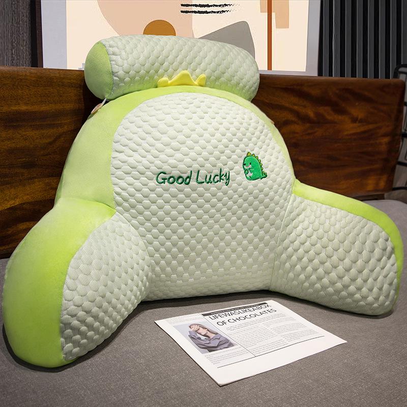 Cooling Bean Ice Animal-Shaped Lumbar Cushion - Cute Cartoon Dinosaur, Rabbit, Dolphin Headboard Pillow