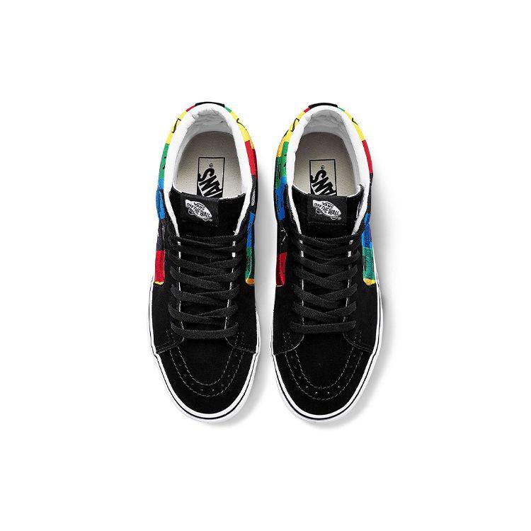 Sk8-Hi Vans Spirit Unisex Sneakers Black Multi-Color True-White VN0A4U3CWK2