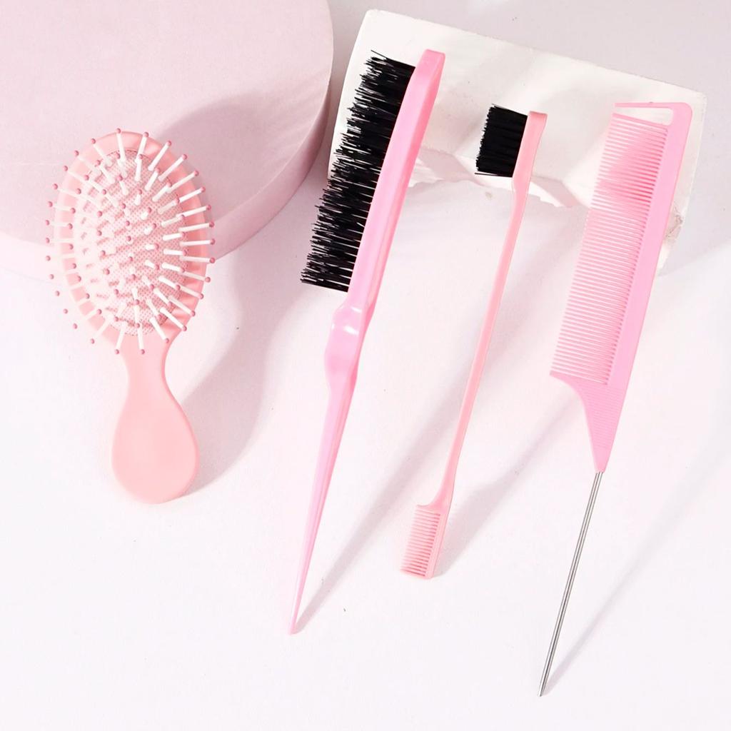 4pcs Styling Comb Set, Suitable for Combing Hair, Suitable for Home Hairdressing, Special for Real Hair Wigs