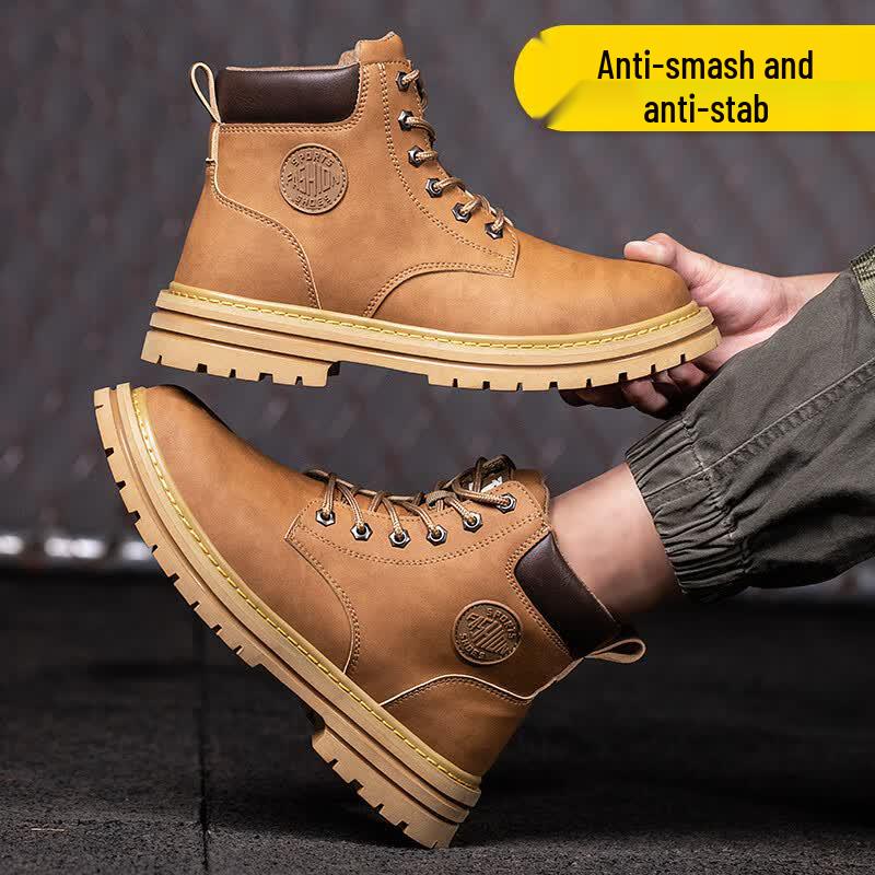 Men s High-Top Steel Toe Safety Work Boots 42