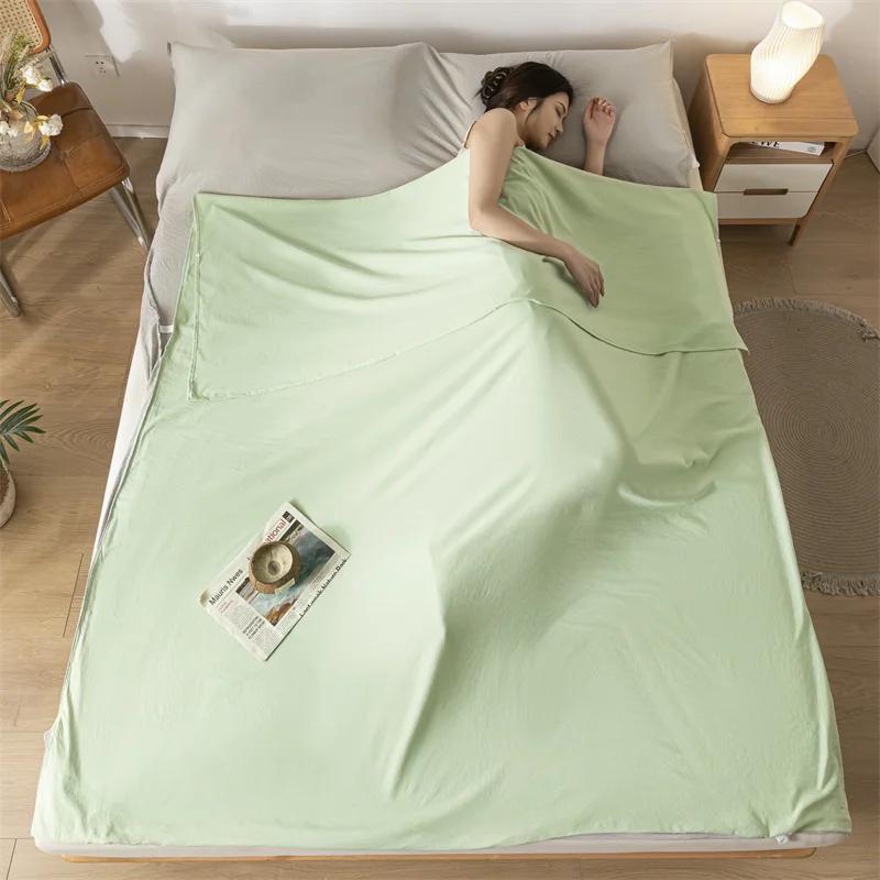 Lightweight Washed Cotton Sleeping Bag Class A Soft Portable Travel Adult Sleeping Bag Travel Hotel Dirty-proof Bed Sheet