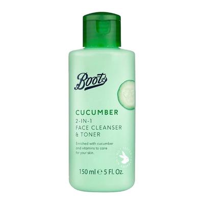 Cucumber 2-in-1 Cleanser & Toner mit Vitamin für strahlende Haut für alle Hauttypen 150 ml
