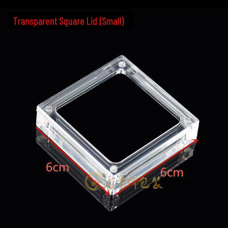 Acrylic Transparent Jewelry Display Box with Magnetic Closure for Gems and Ornaments