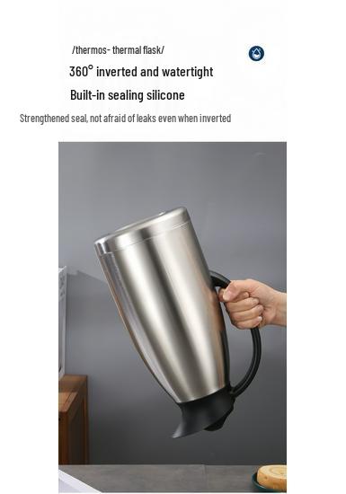 High-Quality Stainless Steel Thermos Flask - Large Capacity Double-Layer Vacuum Insulated Hot Water Bottle Ji Gong Pot