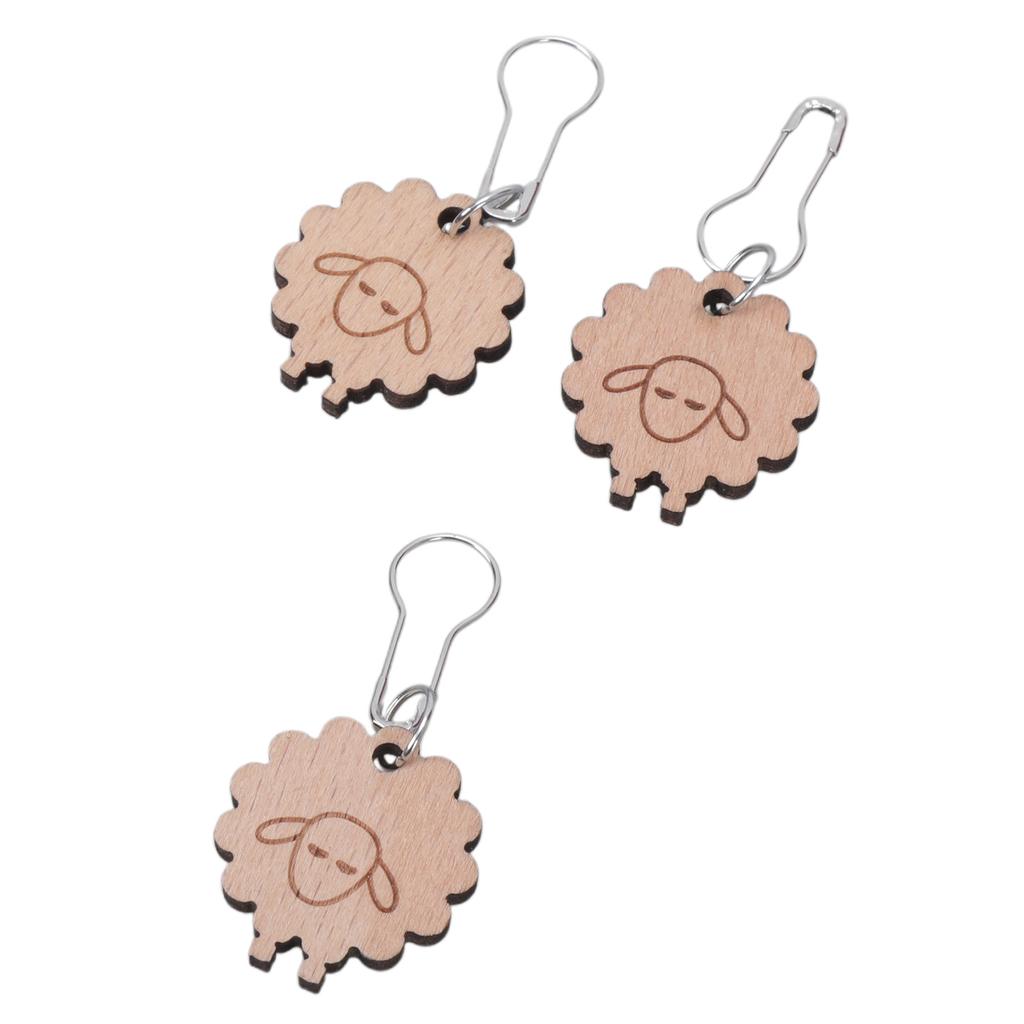 Wood Knitting Yarn Gauge Ruler Knitting Needle Gauge Knitting Ruler Tool Set for Measuring Knitting Crocheting Project