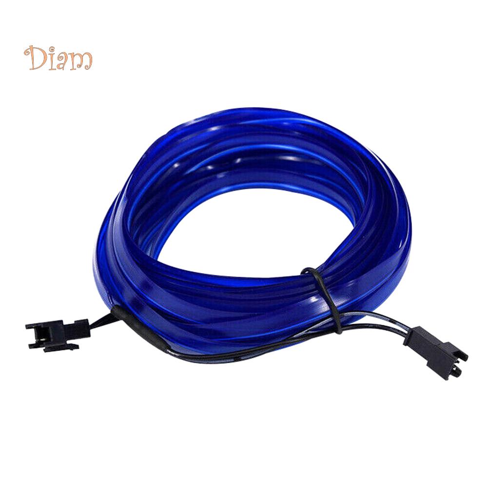 4m 12V Car Auto Styling Flexible Interior Decor Strip EL Wire Cable Light Lamp