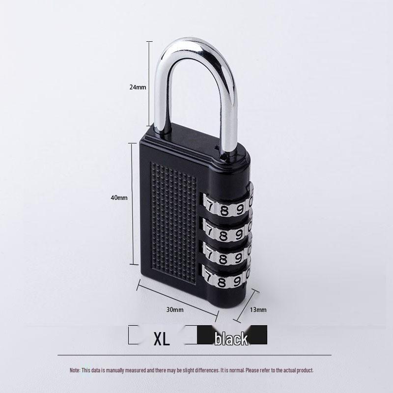 4-Digit Combination Padlock: Large, Anti-Theft Lock for Gym, Warehouse, Outdoor, and Locker Doors