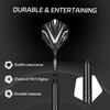 CyeeLife Brass Darts with Plastic Tips 3 Darts, 6 Shafts, 6 Flights, 30 Tips, 2 Flight Protectors, Dart Case Included Professional Soft Darts