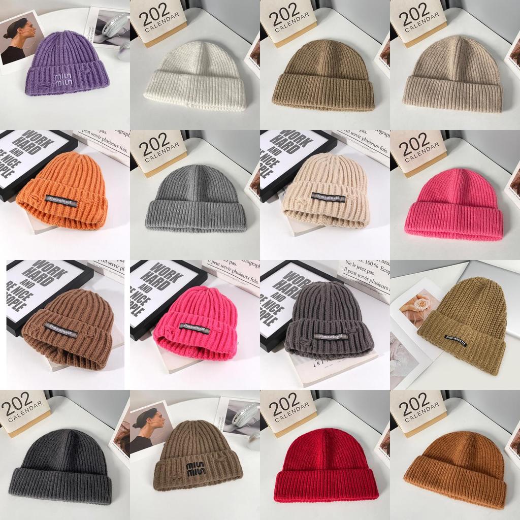 Knitted Hat With Letter Prints For Winter Warmth And Style For Casual Wear