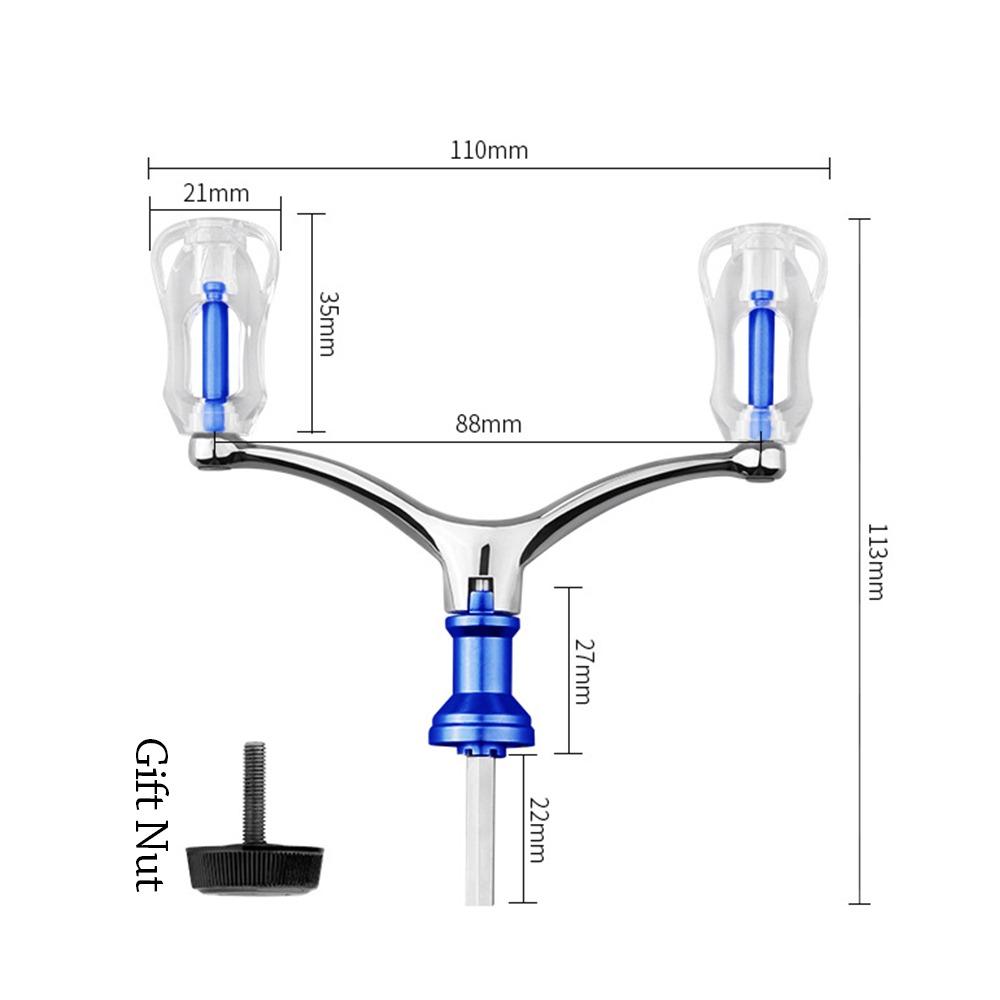 Aluminum Alloy Double Grip Handle Foldable Handlebar Replacement Reel For 1000-4000 Model