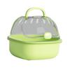 Hamster Carry Case Cage Small Animal Carry Case with Water Bottle Breathable Portable Hamster Travel Carrier for Chinchilla