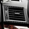 Real Soft Carbon Fiber Sticker For Subaru Legacy Outback 2010 2011 2012 2013 2014 LHD RHD Car Instrument Air Outlet Trim