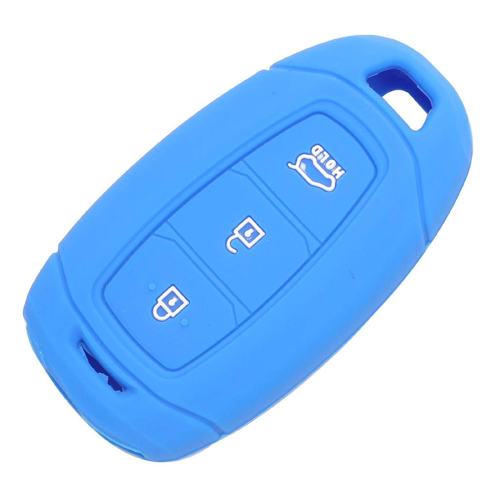 Jingyuqin Carcasa de Silicona para Llave Remota Fob Para Hyundai i30 Ix35 Solaris Azera Elantra Grandeur Ig Accent Santa Fe Palisade