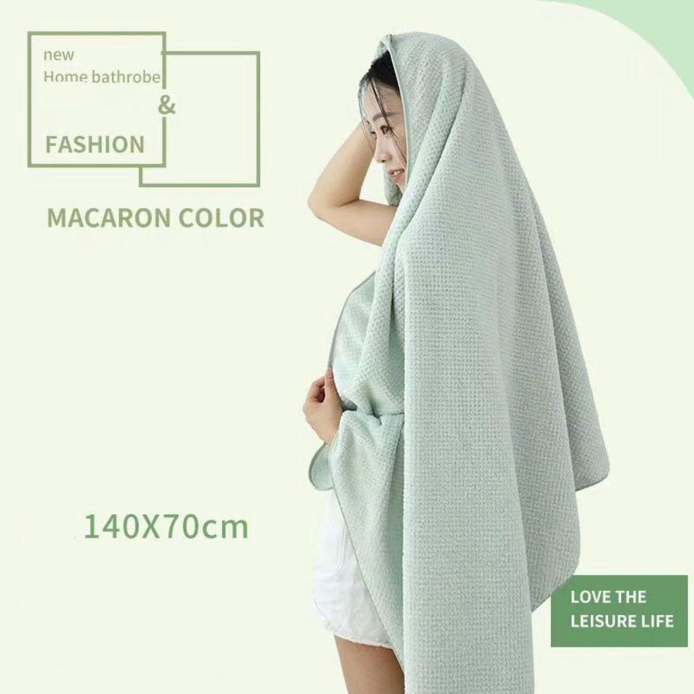 

Thickenin Adult Bath Towel Water Absorption Shower Towel Bath Wiping for Men and Women рожевий