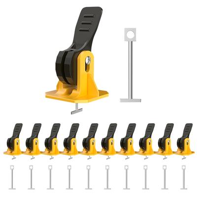 50 Stück Kunststoff-Clips Boden Wand Fliesen Abstandshalter Riemen Fliese Flaches Nivelliersystem Werkzeuge