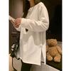 Medium and Long Stacked White Bottoming Shirt for Women's Spring, Autumn and Winter German Velvet Warm Inner Long-sleeved Shirt Simple Top