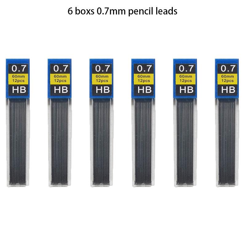 1-12Pcs 0.3 0.5 0.7 0.9 1.3 2.0mm HB Replacement Refill Leads Refill for Mechanical Pencil Drawing Automatic Pencils Stationery