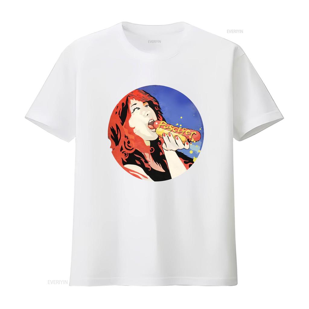 PUSCIFER HOTDOG For Fan Black Size S XL Funny T Shirt AH w vintage Washed Stretched graphic homme Unisex Casual