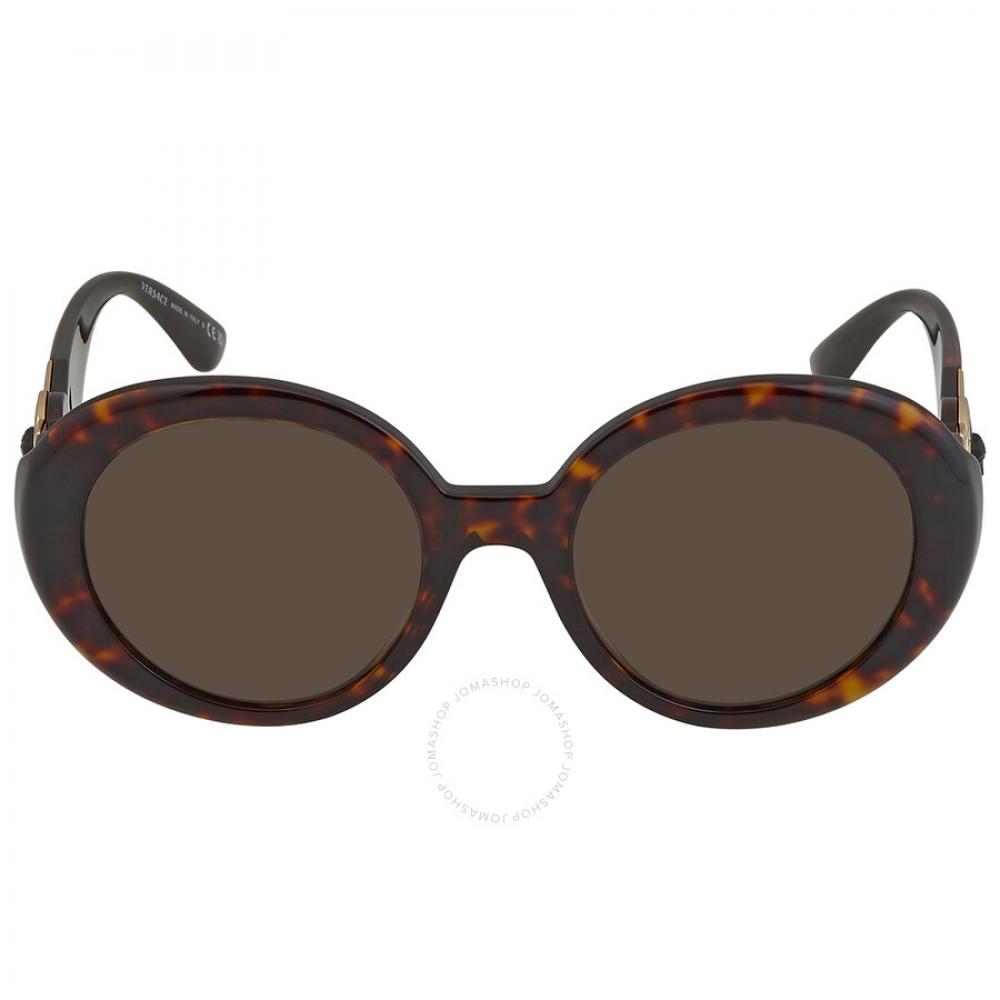 

Versace Brown Round Ladies Sunglasses VE4414 108 3 55