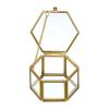 Glass Jewelry Accessory Box Hexagon Geometric Jewelry Storage Box Accessory Box Ring Box  Wedding
