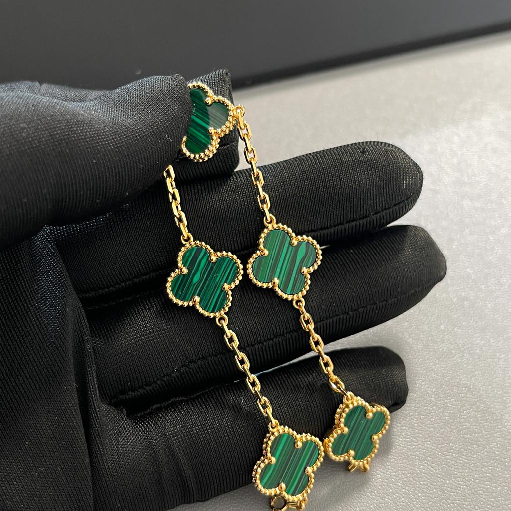 High-end Thin Flower Four-leaf Clover Five-flower Bracelet for Women, High-quality 18K Bracelet for Girlfriend's Birthday Gift