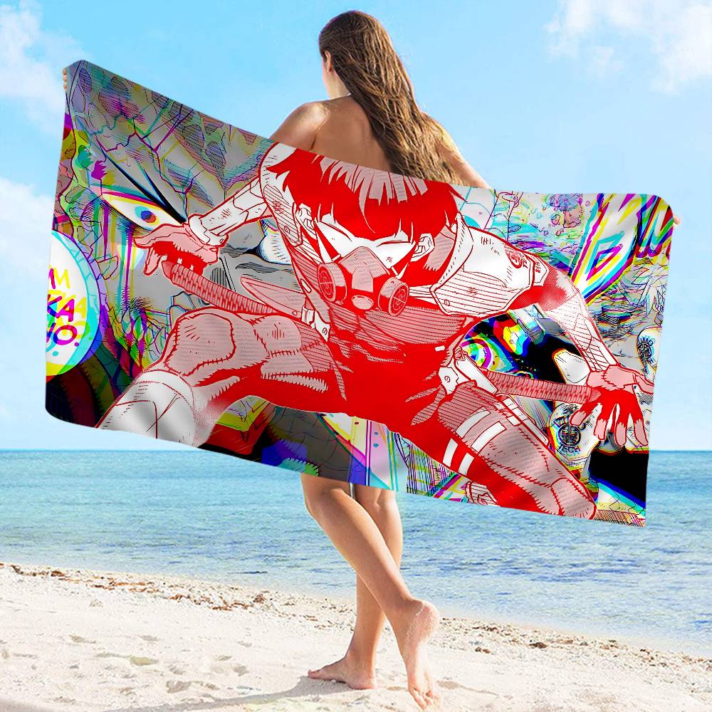 Kaiju No. 8 Soshiro Hoshina Anime Microfiber Beach Towel Absorbent Quick Dry Soft Yoga Swimming Resort Mountain Climbing Towel