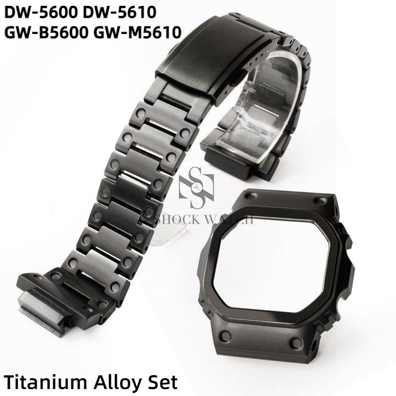 Надлегкий набір корпусу+ремінець зі сплаву титану Для Casio GA2100 GA2110 DW5600/5610 GA-2100 DW-5600 GA-B2100 Металевий безель ремінець для годинника