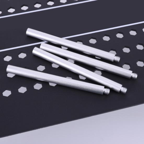 4Pcs Outdoor Lantern Stand Extension Rod Heavy Duty 1/4-inch Thread Aluminum Alloy Multi-purpose Camping Lamp Holder Connecting Pole