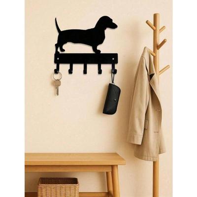 Crochets muraux patte de chien Bois rustique Organisateur d'entrée Décoration intérieure thème animal de compagnie Cadeau