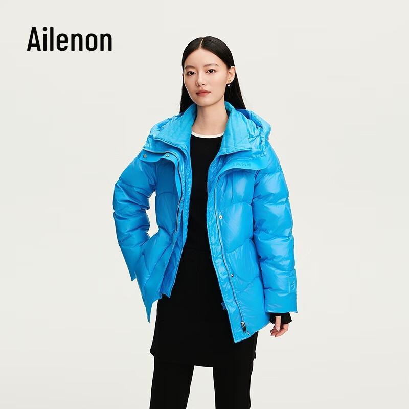 

Aolaiyi Women s Hooded Belted Goose Down Jacket 165/88A