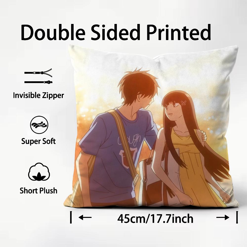 Comics K-Kimi Ni TodokeS Classic Cushion Cover Pattern Printed Pillowcase for Living Room Sofa Cushion Cover & Bedroom Decor