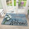 Farm Pig Throw Blanket Welcome Sign Doormat Non Slip Area Rug Cute Print Carpet For Kitchen Home Entryway Floor Decor