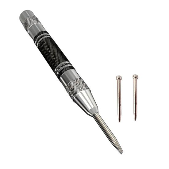 

Impact Drill Bit with Non-Slip Grip Automatic Rebound Design Easy Operation Punch Tool Professional Drilling срібний/чорний